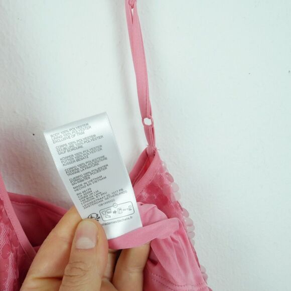 Urban Outfitters Large Harley Sequin Maxi Dress Y2K Pink Prom Girly Halter Glam - Picture 13 of 13